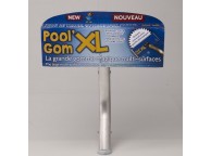 Gomme format XL avec balai pour nettoyage piscine