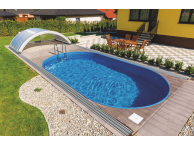 Piscine Allongée Ibiza Acier à enterrer 5.25 x 3.2 x 1.5 m