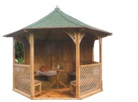 Pavillon de Jardin Octogonal de Luxe CHOPIN 9.60 m² 8 Faces - LEKINGSTORE