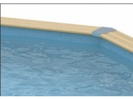 Liner Bleu 75/100ème pour piscine Octogonale Allongée 490 x 355 x H130 cm