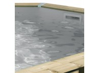 Liner Gris 75/100ème pour piscine Rectangulaire 650 x 350 x H140cm 