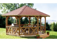 Pavillon de Jardin en Bois Ø 484 cm LYON