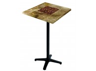 Table  Haute Café 60 x 60 x 115 cm Décor Design Coffee