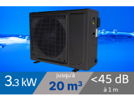 Pompe à chaleur NE 3.3 kW pour piscine de 20m3