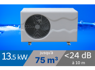 Pompe à chaleur SPARK INVERTER 12 - 13.5 kW + Bâche de protection pour piscine de 65-75m3