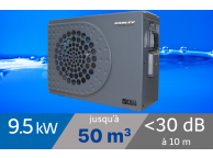 Pompe à chaleur Poolex Jetline 9 kW pour piscine de 40-50m3