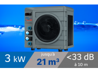 Pompe à chaleur Poolex Nano Action Reversible 3 kW pour piscine 35 m³