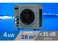 Pompe à chaleur Poolex Nano Action Reversible 4kW pour piscine de 15-28m3