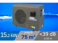 Pompe à chaleur Poolex Silverline 15.2 kW pour piscine de 65-75m3