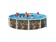 Piscine Ronde MUR Acier 640 cm x H 120cm