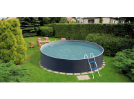 Piscine en acier Azuro D5.0 x H1.2 m Gris/ Blanc