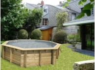 Piscine Bois NORTLAND UBBINK OCEA Ronde en Kit 580x130 cm LEKINGSTORE