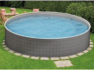 Piscine ronde en acier Azuro - 3.6 x 1.2 m Design Osier 