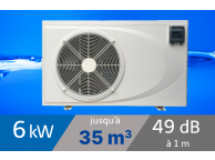 Pompe à chaleur Premium A 6 KW pour piscine de 15-35m3