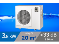 Pompe à chaleur Spark 3.8 kW pour piscine de 20-30m3