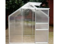 Serre de Jardin Structure Alu et Polycarbonate 2,50 m2 avec 1 fenêtre de toit - LEKINGSTORE