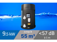 Pompe à chaleur TONGA 9.5 kW pour piscine de 35-55m3