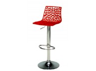 Lot De 4 Tabourets SPIDER Rouge- LEKINGSTORE