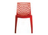 Lot De 4 Chaises GRUVYER Design Rouge- LEKINGSTORE