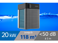 Pompe à chaleur Platinium 20 kW pour piscine de 54-118m3