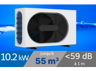 Pompe à chaleur Wega 10.2 kW pour piscine de 55m3