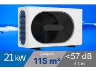 Pompe à chaleur Wega 21 kW Triphasée pour piscine de 90-115m3