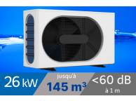 Pompe à chaleur Wega 26 kW Triphasée pour piscine de 105-145m3
