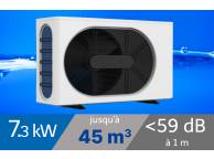 Pompe à chaleur Wega 7.3 kW pour piscine de 45m3