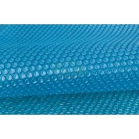 Bâche à bulles 180μ bleu pour piscine octogonale allongée 540x336cm
