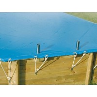 Bâche hiver pour piscine rectangulaire UBBINK 650X350cm