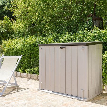 Coffre multifonctions Résine STORER+ 1270L Taupe/Marron
