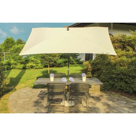 Parasol KRONOS Polyester 200x200/4 cm Ecru