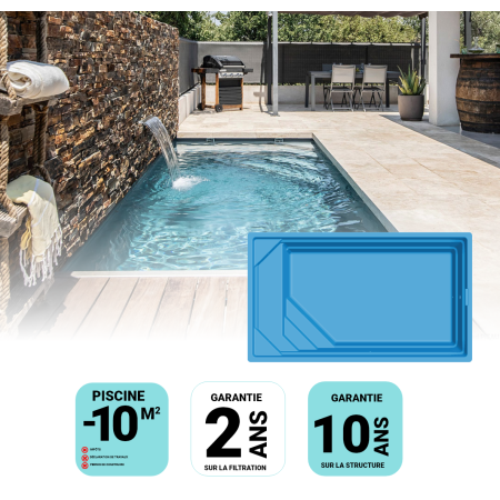 Piscine Coque 4.40 x 2.60 x 145 m ISLE 