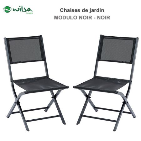Chaise de jardin Modulo Noir