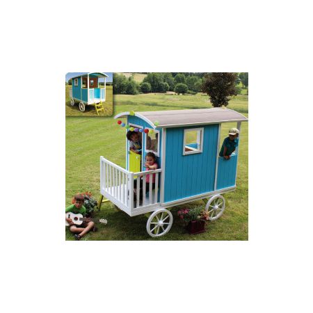 Cabane bois enfant Roulotte Carry Soulet 