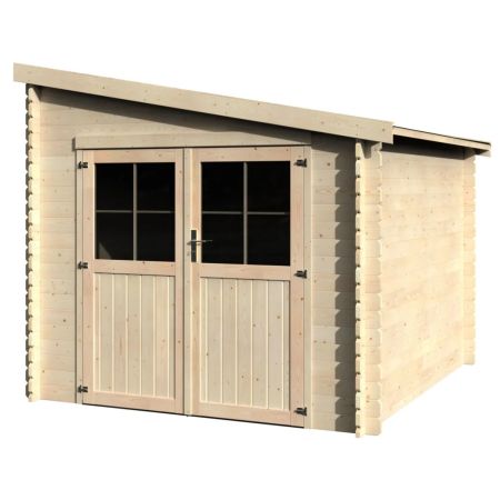 Abri de jardin en bois Esprit - 8.74 m² 