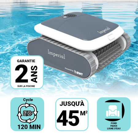 Robot Piscine Fond Parois et Ligne d'eau IMPERIAL