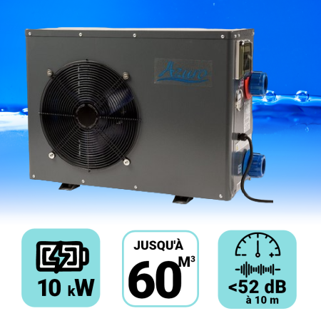 Pompe à chaleur Azuro 10 kW  pour piscine de 60m3