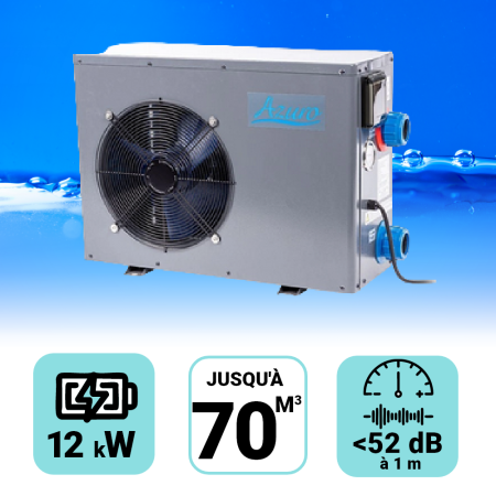 Pompe à chaleur piscine Azuro - 12 kW + WiFi pour piscine de 70m3