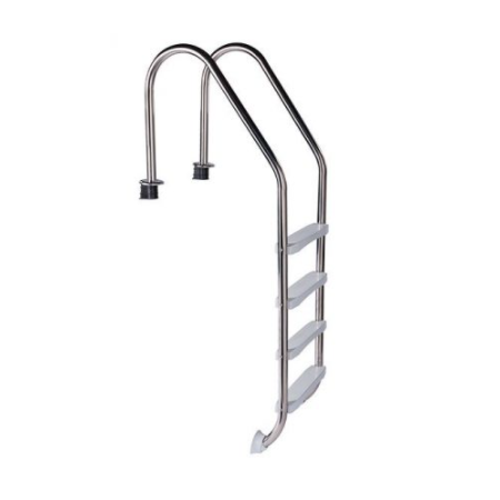 Echelle STANDARD en acier inoxydable 4 Marches pour piscine enterrée de 130cm