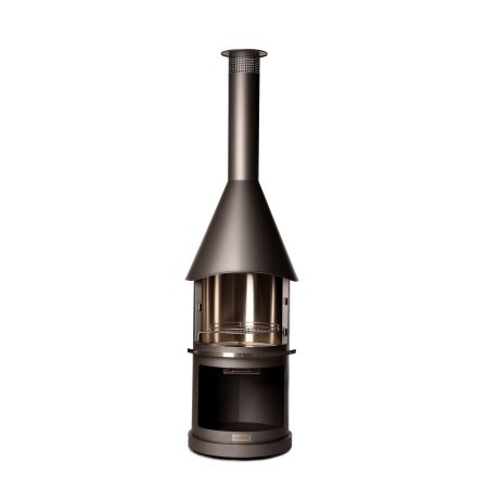 Barbecue/ cheminée SYDNEY en acier inoxydable Anthracite