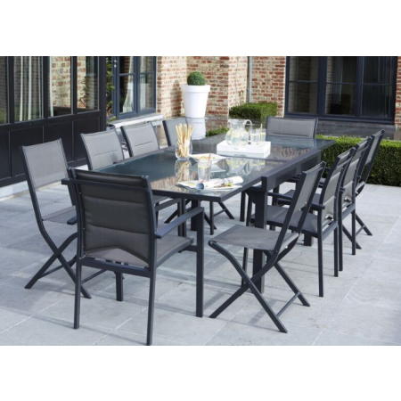 Ensemble De Jardin MODULO 4/8 Places Gris 