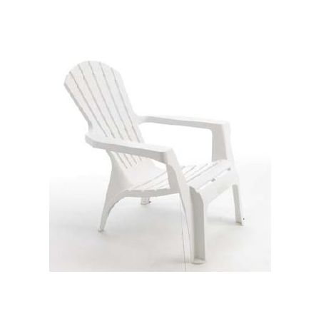 Fauteuil de Jardin ADIRONDACK Blanc - LEKINGSTORE