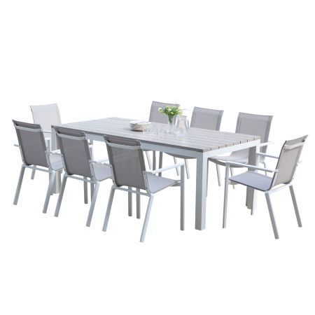 Table Tampa Aluminium Blanc T8
