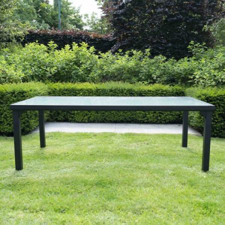 Table de Jardin BLACKSUN 8 Places Noire