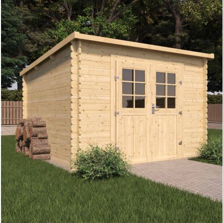 Abri de jardin en bois 7.5m² 298x298x205cm