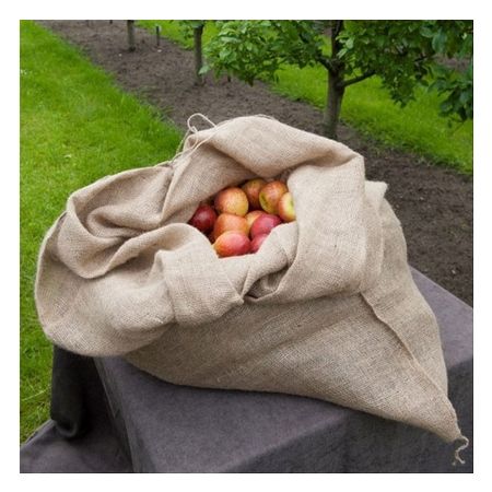 Lot de 3 sacs en jute avec cordelette de serrage, densité 230 gr/m2
