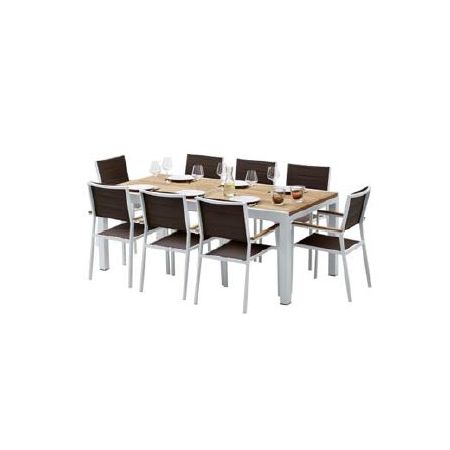 Ensemble De Jardin 6/10 Places BALI TECK - LEKINGSTORE