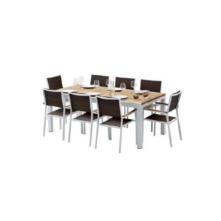Ensemble De Jardin 8 Places BALI TECK - LEKINGSTORE