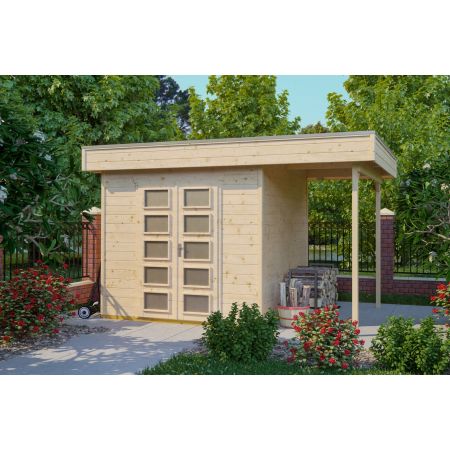 Maison en Bois à Toit Plat 250 x 250 cm 9.50 m² VENLO